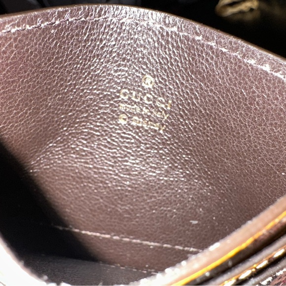 Gucci x Disney Mickey Mouse Brown Leather Card Sleeve - Picture 4 of 4